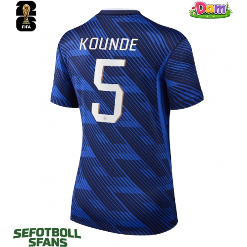 Frankrike Jules Kounde #5 Hemmatröja Kvinnor VM 2026 Kortärmad